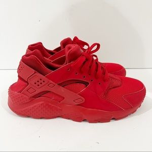 Nike Huarache Run Big Kids 654275-600 University Red Shoes Sz 7Y women’s Sz 8.